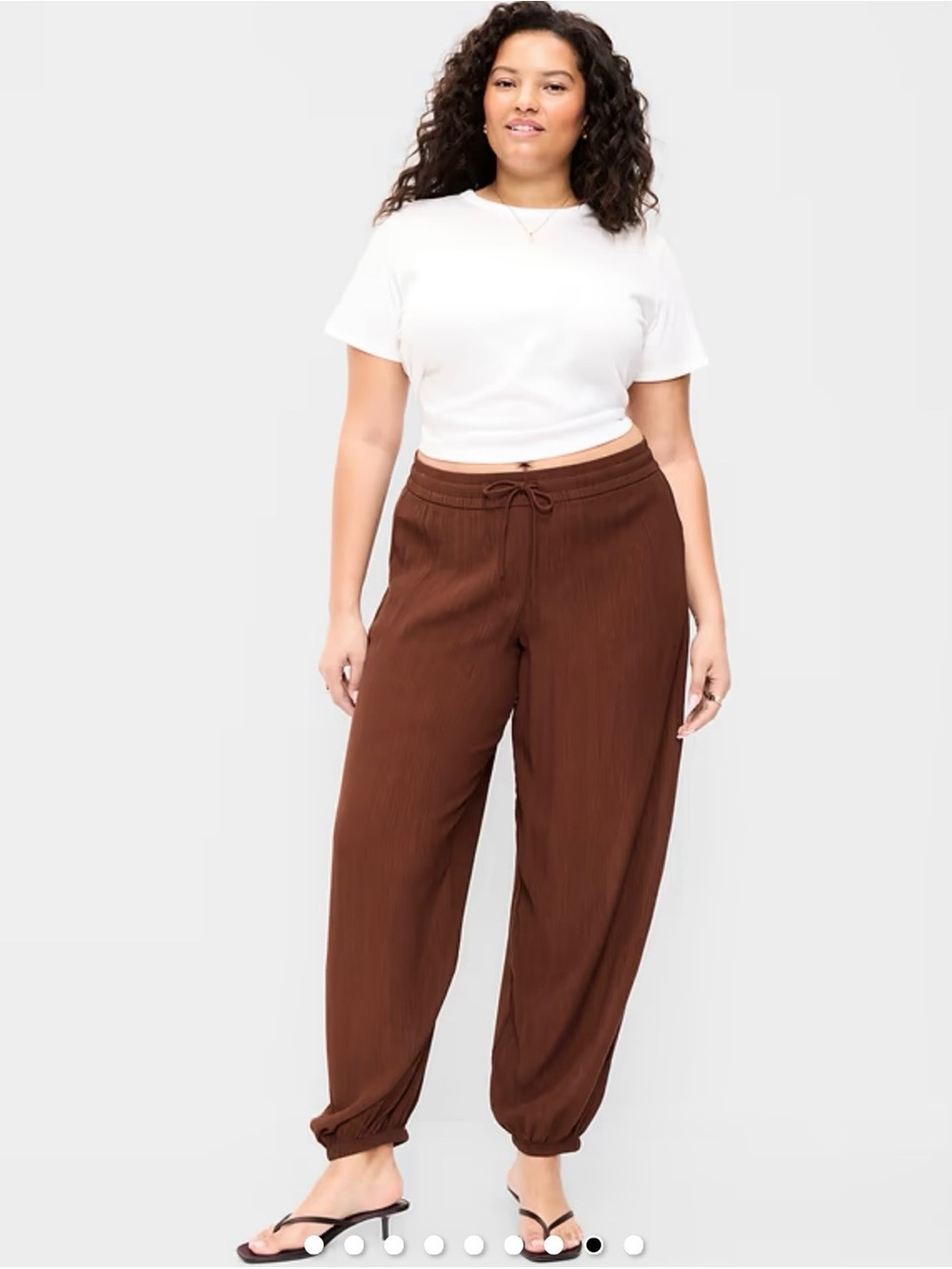 Old Navy Women’s Brown Drawstring Balloon/Harem Pants XXL/2X